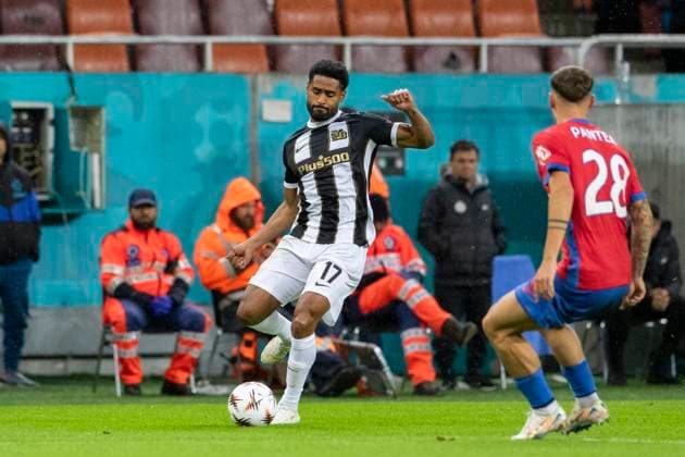 October 2, 2025, UEFA EUROPA LEAGUE, League phase, Matchday 2, FCSB vs Young Boys, Bucharest, National Arena Stadium 17 Frederik Emmery Sogaard crosses the ball for his side first goal