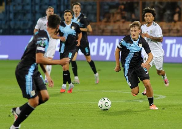 FC Noah v HNK Rijeka - UEFA Conference League 2025 26 League Phase MD1 Toni Fruk of HNK Rijeka in action during the UEFA Conference League 2025 26 League Phase MD1 match between FC Noah and HNK Rijeka at Republican Stadium after Vazgen Sargsyan Stadium in Yerevan, Armenia on October 02, 2025.  HrachxKhachatryan PIXSELL