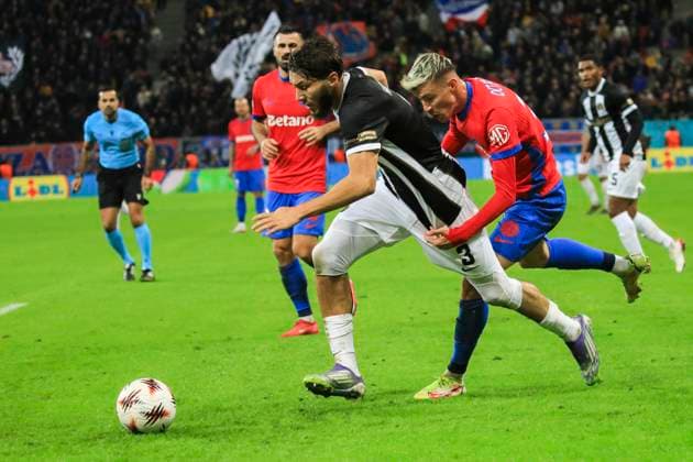 October 2, 2025, UEFA EUROPA LEAGUE, League phase, Matchday 2, FCSB vs Young Boys, Bucharest, National Arena Stadium 3 Jaouen Hadjam dribbles the opponent in speed