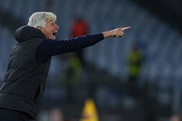 Roma™s head coach Gian Piero Gasperini during the Uefa Europa League soccer match between Roma and Lille at the Olympic Stadium in Rome, Italy - Thursday, October 2, 2025. - Soccer .  Copyright: xAlfredoxFalcone LaPressex