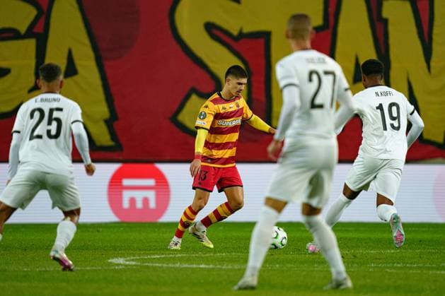Bernardo Vital seen during UEFA Conference League game between Jagiellonia Bialystok and Hamrun Spartans FC (Lukasz Germaniuk Ball Raw Images) Bialystok Municipal Stadium Poland Copyright: xLukaszxGermaniukx lukaszgermaniuk_jagiellonia_hamrun_2526-01