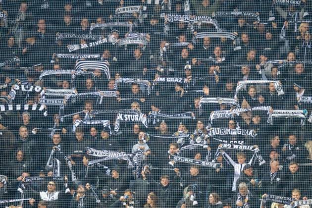 SOCCER - UEFA EL, Sturm vs Glasgow GRAZ,AUSTRIA,02.OCT.25 - SOCCER - UEFA Europa League, SK Sturm Graz vs Glasgow Rangers FC. Image shows the fans of Sturm.  GEPAxpictures xAvnixRetkoceri
