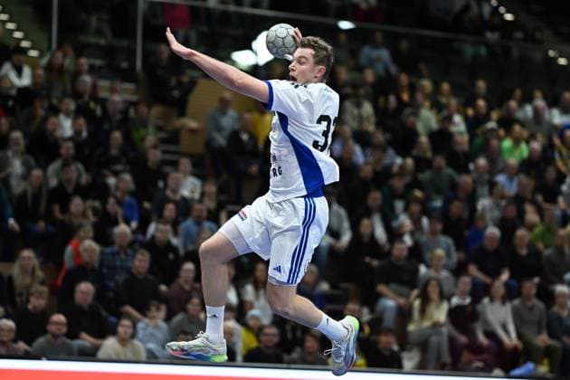 Moritz Sauter HSV Hamburg, 33 HC Elbflorenz 2006 vs HSV Hamburg, DHB Cup Men, Season 2025 2026, 01 10 2025 HC Elbflorenz 2006 vs HSV Hamburg DHB Cup Men, Season 2025 2026, 01 10 2025 Dresden Copyright: xEibner-Pressefoto xHoepnerx EP_PHR