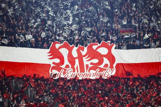 Fans VfB Stuttgart , Switzerland, Football, UEFA Europa League, Matchday 2, 2025 2026, FC Basel vs VfB Stuttgart, 02 10 2025, Sankt Jakob Park, Basel, Switzerland Basel Sankt Jakob Park Canton Basel City Switzerland Copyright: xGrantxHubbsx