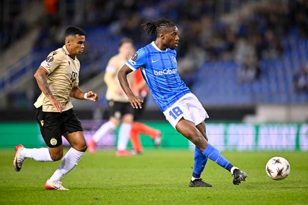 KRC Genk v Ferencvaros - UEFA Europa League GENK, BELGIUM - OCTOBER 02 : Kayembe Dito Joris defender of KRC Genk during the UEFA Europa League 2025 26 League Phase MD2 match between KRC Genk and Ferencvaros on October 2, 2025 in Genk, Belgium, 02 10 2025 Genk Belgium  Copyright: xTomasxSiskx