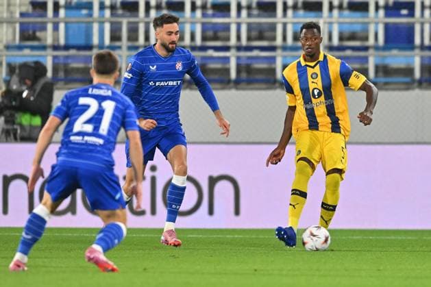 MACCABI TEL AVIV vs DINAMO ZAGREB MOHAMED ALI CAMARA football Maccabi Tel Aviv vs Dinamo Zagrebi UEFA Europa League at TSC arena stadium, Backa Topola 02.10.2025 Foto: FOOTBALL, UEFA EUROPA LEAGUE, DINAMO ZAGREB, MACCABI TEL AVIV Backa Topola TSC Arena Serbia Copyright: xMarkoxMetlas xMNxPressx