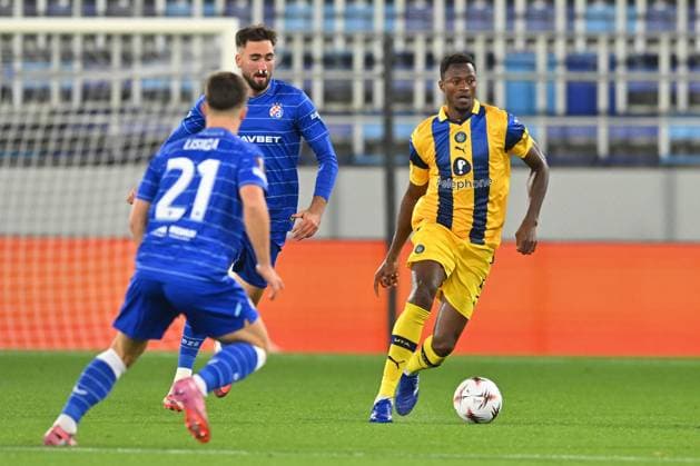 MACCABI TEL AVIV vs DINAMO ZAGREB MOHAMED ALI CAMARA football Maccabi Tel Aviv vs Dinamo Zagrebi UEFA Europa League at TSC arena stadium, Backa Topola 02.10.2025 Foto: FOOTBALL, UEFA EUROPA LEAGUE, DINAMO ZAGREB, MACCABI TEL AVIV Backa Topola TSC Arena Serbia Copyright: xMarkoxMetlas xMNxPressx