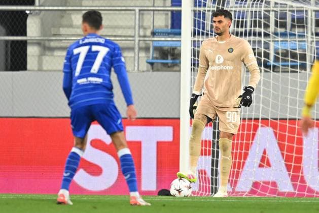 MACCABI TEL AVIV vs DINAMO ZAGREB ROI MISHPATI goalie football Maccabi Tel Aviv vs Dinamo Zagrebi UEFA Europa League at TSC arena stadium, Backa Topola 02.10.2025 Foto: FOOTBALL, UEFA EUROPA LEAGUE, DINAMO ZAGREB, MACCABI TEL AVIV Backa Topola TSC Arena Serbia Copyright: xMarkoxMetlas xMNxPressx