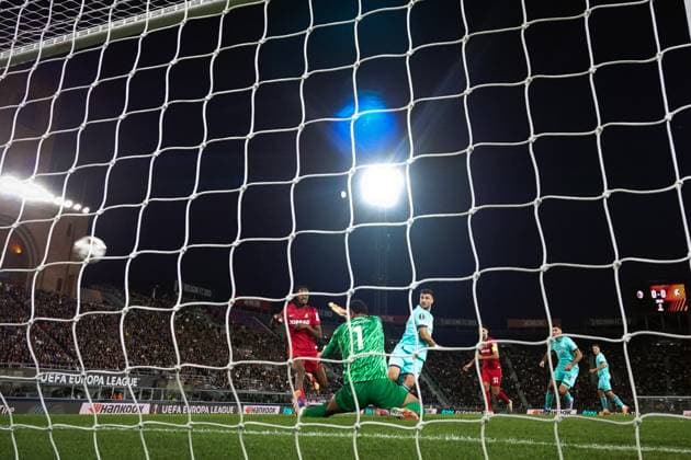 Bologna s Riccardo Orsolini goal 1-0 during the UEFA Europa League soccer match between Bologna and Freiburg at the Renato Dall™Ara Stadium in Bologna, north Italy - Thursday, October 2, 2025 -  Copyright: xMassimoxPaolone LaPressex