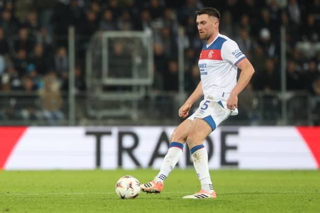 SOCCER - UEFA EL, Sturm vs Glasgow GRAZ,AUSTRIA,02.OCT.25 - SOCCER - UEFA Europa League, SK Sturm Graz vs Glasgow Rangers FC. Image shows John Souttar (Rangers).  GEPAxpictures xChrisxBauer