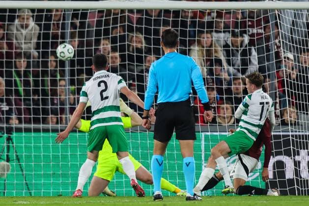 UEFA Europa Conference League Group Phase, Stadion Letna, Prague, Czech Republic 2 10 2025 Sparta Praha vs Shamrock Rovers Sparta™s Martin Suchomel scores his sides second goal of the match Martin Suchomel scores his sides second goal of the match 2 10 2025  Copyright: x INPHO RyanxByrnex RB1_5863