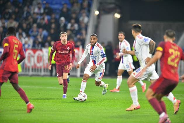Sports : FOOTBALL - EUROPA LEAGUE - LYON v SALZBURG Cyril Lestage MAXPPP - Décines-Charpieu 02 10 2025 Corentin Tolisso from OL during the UEFA Europa League, League phase, Matchday 2 football match between Olympique Lyonnais and RB Salzburg on 2 October 2025 at Groupama Stadium in Décines-Charpieu near Lyon, France - Photo Cyril Lestage Décines-Charpieu France  Copyright: xMAXPPPxCyrilxLestagex CAL202510027267 CAL202510027267