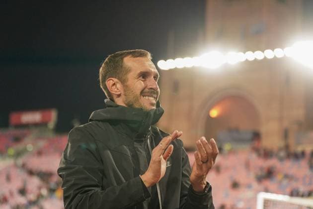 Football UEFA Europa League 2025 26, Matchday 2 FC Bologna vs SC Freiburg Renato Dall Ara Bologna, Italy Julian Schuster SC Freiburg, Coach Bologna Metropolitan City of Bologna Italy Copyright: xJOERANxSTEINSIEKx