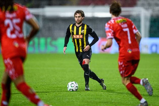 251002 Adam Lundkvist of Häcken during the UEFA Conference League football match between Shelbourne FC and Häcken on October 2, 2025 in Dublin Photo Carl Sandin BILDBYRAN kod CS CS0783 fotboll, football, soccer, fotball,uefa conference league, confe  Copyright: CARLxSANDIN BB251002CS071