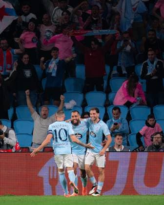 ESP: RC Celta v PAOK Salonica FC UEFA Europa League. Matchday 2. borja iglesias of celta celebrates after scoring goal during the UEFA Europa League match, between RC Celta de Vigo and PAOK Salonica FC, Matchday 2, Balaidos Stadium on October 2, 2025 in Vigo, Spain. kpng Copyright: xPedroxMinax xPRESSINx PS_2501002_CEL_PAO_2526_0129