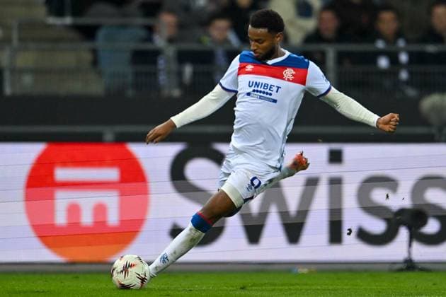 SOCCER - UEFA EL, Sturm vs Glasgow GRAZ,AUSTRIA,02.OCT.25 - SOCCER - UEFA Europa League, SK Sturm Graz vs Glasgow Rangers FC. Image shows Youssef Chermiti (Rangers).  GEPAxpictures xAvnixRetkoceri