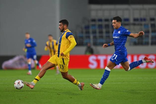 MACCABI TEL AVIV vs DINAMO ZAGREB RAZ SHLOMO football Maccabi Tel Aviv vs Dinamo Zagrebi UEFA Europa League at TSC arena stadium, Backa Topola 02.10.2025 Foto: FOOTBALL, UEFA EUROPA LEAGUE, DINAMO ZAGREB, MACCABI TEL AVIV Backa Topola TSC Arena Serbia Copyright: xMarkoxMetlas xMNxPressx