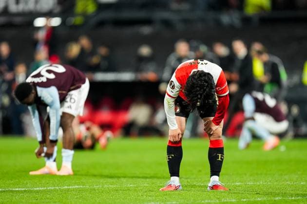 UEFA Europa League: Feyenoord Rotterdam v Aston Villa F.C. Rotterdam - Ayase Ueda of Feyenoord during the second match of the UEFA Europa League 2025 2026. The match is set between Feyenoord Rotterdam and Aston Villa F.C. at Stadion Feijenoord De Kuip on 2 October 2025 in Rotterdam, The Netherlands. Copyright: xYannickxVerhoevenx