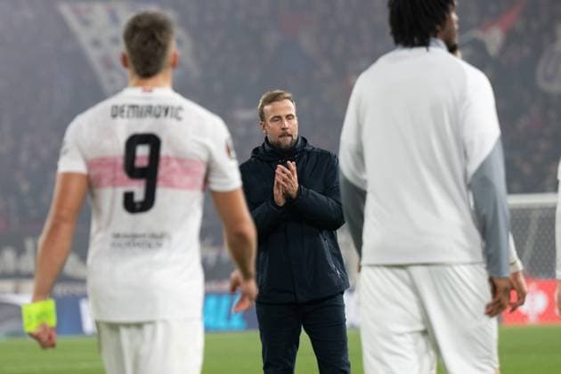 After the match disappointment, frustration at Sebastian Hoeness VfB Stuttgart, Head Coach, Coach SUI, FC Basel vs VfB Stuttgart, Football, UEFA Europa League, Men, Matchday 2, Season 2025 2026, 02 10 2025, SUI, FC Basel vs VfB Stuttgart, Football, UEFA Europa League, Men, Matchday 2, Season 2025 2026, 02 10 2025 Basel Copyright: xEibner-Pressefoto WolfgangxFrankx EP_WFK