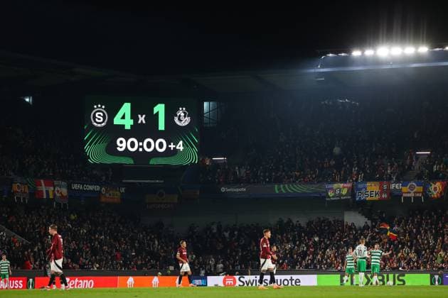 UEFA Europa Conference League Group Phase, Stadion Letna, Prague, Czech Republic 2 10 2025 Sparta Praha vs Shamrock Rovers A wide view of the action A wide view of the action 2 10 2025  Copyright: x INPHO RyanxByrnex RB2_6475