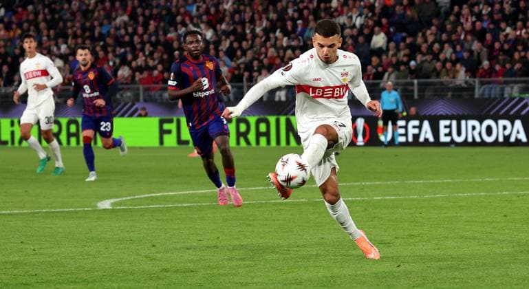 02 10 2025, Switzerland, Basel, Football UEFA Europa League, FC Basel vs VfB Stuttgart, Badredine Bouanani VfB
