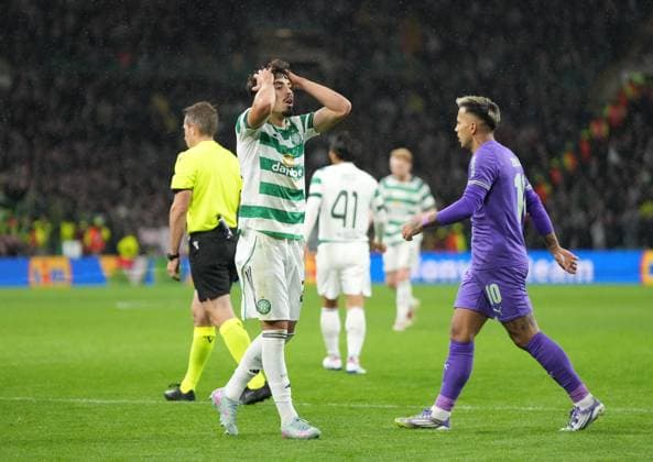 Sebastian Tounekti of Celtic Celtic v Braga, UEFA Europa League, Group Stage, Football, Celtic Park, Glasgow, Scotland, UK - 02 Oct 2025Glasgow Celtic Park Scotland United Kingdom EDITORIAL USE ONLY No use with unauthorised audio, video, data, fixture lists, club league logos or live services. Online in-match use limited to 120 images, no video emulation. No use in betting, games or single club league player publications. Copyright: xStuartxWallace Shutterstockx 15504055du