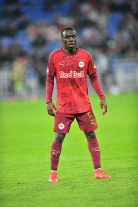 Sports : FOOTBALL - EUROPA LEAGUE - LYON v SALZBURG Soumaila Diabate from RB Salzburg during the UEFA Europa League, League phase, Matchday 2 football match between Olympique Lyonnais and RB Salzburg on 2 October 2025 at Groupama Stadium in DÃ cines-Charpieu near Lyon, France - Photo Cyril Lestage DÃ cines-CharpieuFrance  Copyright: xCyrilxLestagex