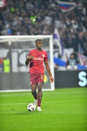 Sports : FOOTBALL - EUROPA LEAGUE - LYON v SALZBURG Joane Gadou of RB Salzburg during the UEFA Europa League, League phase, Matchday 2 football match between Olympique Lyonnais and RB Salzburg on 2 October 2025 at Groupama Stadium in DÃ cines-Charpieu near Lyon, France - Photo Cyril Lestage DÃ cines-CharpieuFrance  Copyright: xCyrilxLestagex