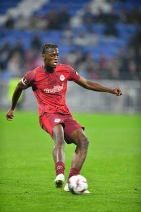 Sports : FOOTBALL - EUROPA LEAGUE - LYON v SALZBURG Joane Gadou of RB Salzburg during the UEFA Europa League, League phase, Matchday 2 football match between Olympique Lyonnais and RB Salzburg on 2 October 2025 at Groupama Stadium in DÃ cines-Charpieu near Lyon, France - Photo Cyril Lestage DÃ cines-CharpieuFrance  Copyright: xCyrilxLestagex