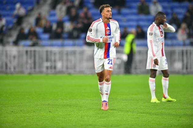 Sports : FOOTBALL - EUROPA LEAGUE - LYON v SALZBURG Ruben Kluivert of OL during the UEFA Europa League, League phase, Matchday 2 football match between Olympique Lyonnais and RB Salzburg on 2 October 2025 at Groupama Stadium in DÃ cines-Charpieu near Lyon, France - Photo Cyril Lestage DÃ cines-CharpieuFrance  Copyright: xCyrilxLestagex