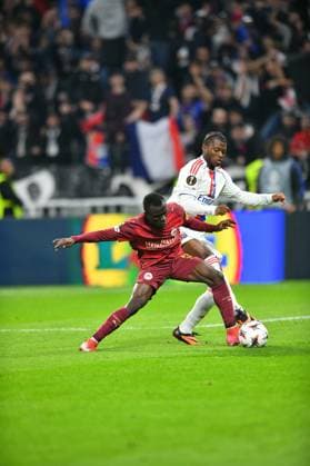 Sports : FOOTBALL - EUROPA LEAGUE - LYON v SALZBURG Action during the UEFA Europa League, League phase, Matchday 2 football match between Olympique Lyonnais and RB Salzburg on 2 October 2025 at Groupama Stadium in DÃ cines-Charpieu near Lyon, France - Photo Cyril Lestage DÃ cines-CharpieuFrance  Copyright: xCyrilxLestagex
