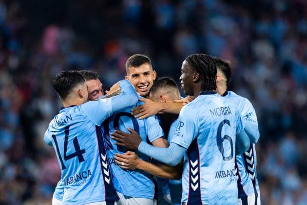 Real Club Celta v PAOK FC - UEFA Europa League 2025 26 League Phase MD2 VIGO, SPAIN - OCTOBER 02: Williot Swedberg of RC Celta de Vigo celebrates after scoring his team s third goal during to the UEFA Europa League 2025 26 League Phase MD2 match between Real Club Celta and PAOK FC at Estadio Abanca-Balaidos on October 02, 2025 in Vigo, Spain. (Photo by Diego Simon Photo Players Images Magara Press) Vigo Estadio Abanca-Balaidos Spain Copyright: xDiegoxSimonx