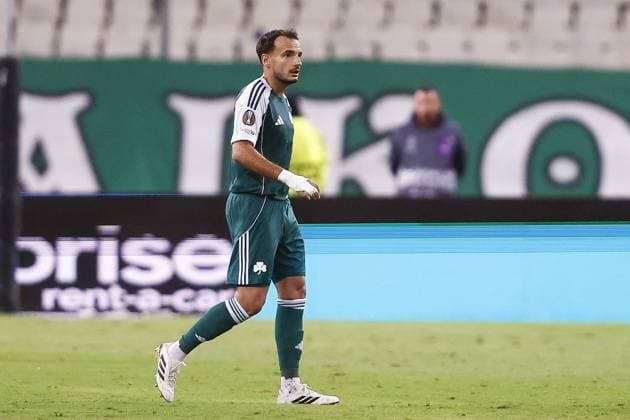 ATHENS , 02-10-2025 , Olympic Athletic Center of Athens Spyros Louis , season 2025 2026 , UEFA Europa League League phase . match between Panathinaikos and Go Ahead Eagles, final result 1-2. Picture shows Panathinaikos player Pedro Chirivella Burgos Panathinaikos - Go Ahead Eagles  x31328728x Copyright: