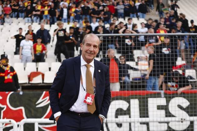 ATHENS , 02-10-2025 , Olympic Athletic Center of Athens Spyros Louis , season 2025 2026 , UEFA Europa League League phase . match between Panathinaikos and Go Ahead Eagles, final result 1-2. Picture shows GA Eagles general director Jan Willem van Dop Panathinaikos - Go Ahead Eagles  x31328748x Copyright:
