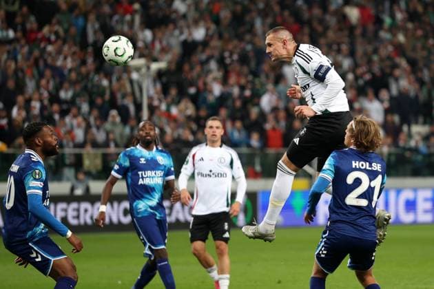 WARSZAWA 02.10.2025 MECZ 1. KOLEJKA LIGA KONFERENCJI SEZON 2025 26 --- UEFA CONFERENCE LEAGUE MATCH IN WARSAW: LEGIA WARSZAWA - SAMSUNSPOR KULUBU ARTUR JEDRZEJCZYK FOT. PIOTR KUCZA FOTOPYK NEWSPIX.PL --- newspix.pl 