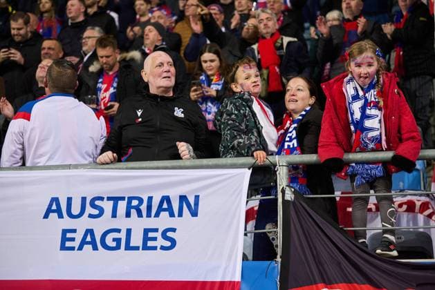 2025.10.02 Lublin Pilka nozna UEFA Liga Konferencji Europy sezon 2025 2026 Dinamo Kijow - Crystal Palace N z kibice fans Foto Ireneusz Wnuk PressFocus 2025.10.02 Lublin Football UEFA Conference League season 2025 2026 Dinamo Kyiv - Crystal Palace kibice fans Credit: Ireneusz Wnuk PressFocus NEWSPIX.PL --- newspix.pl 
