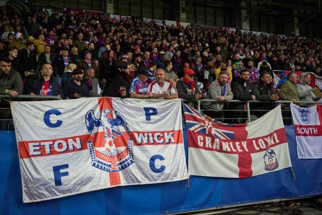 2025.10.02 Lublin Pilka nozna UEFA Liga Konferencji Europy sezon 2025 2026 Dinamo Kijow - Crystal Palace N z kibice fans Foto Ireneusz Wnuk PressFocus 2025.10.02 Lublin Football UEFA Conference League season 2025 2026 Dinamo Kyiv - Crystal Palace kibice fans Credit: Ireneusz Wnuk PressFocus NEWSPIX.PL --- newspix.pl 