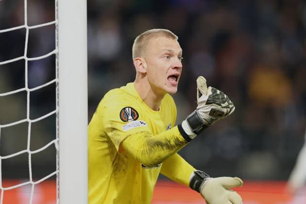 UEFA Europa League SK Sturm Graz vs Rangers FC, 02 10 2025 UEFA Europa League match between SK Sturm Graz and Rangers FC Excitement, emotion and soccer at the highest European level The picture shows Oliver Christensen STU Copyright: xBEAUTIFULxSPORTS Rainerx