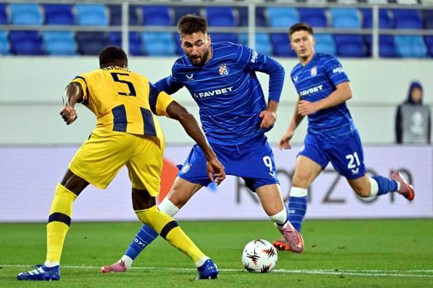 Serbia, Backa Topola, Serbia, 021025. City Stadium FK TSC. UEFA Europa League, match: GNK Dinamo - Maccabi Tel Aviv. In the photo: Dion Drena Beljo. Photo: Damir Krajac CROPIX Zagreb Croatia Copyright: xxDamirxKrajacx dinamo_maccabi69-021025