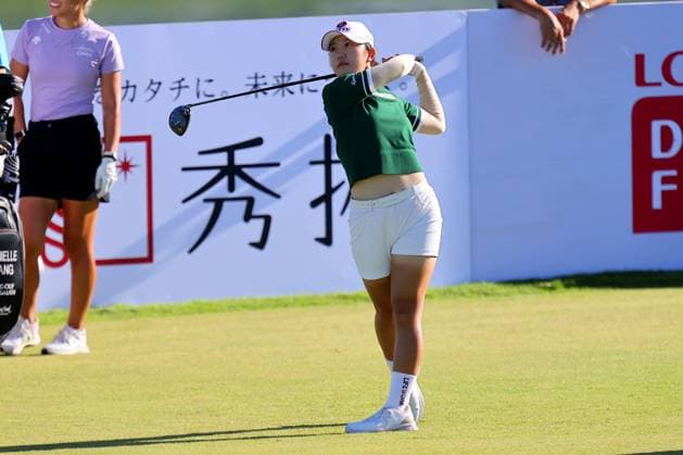 October 2, 2025 - Hae In Sung tees off during the second round of the 2025 LOTTE Championship Presented By Hoakalei at Hoakalei Country Club in Ewa Beach, HI - CSM Ewa Beach USA - ZUMAc04_ 20251002_zma_c04_010 Copyright: xAndrewxLeex