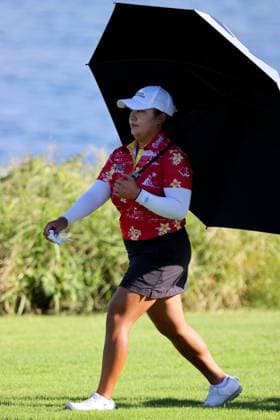 October 2, 2025 - Mariel Galdiano walks down the fairway during the second round of the 2025 LOTTE Championship Presented By Hoakalei at Hoakalei Country Club in Ewa Beach, HI - CSM Ewa Beach USA - ZUMAc04_ 20251002_zma_c04_032 Copyright: xAndrewxLeex