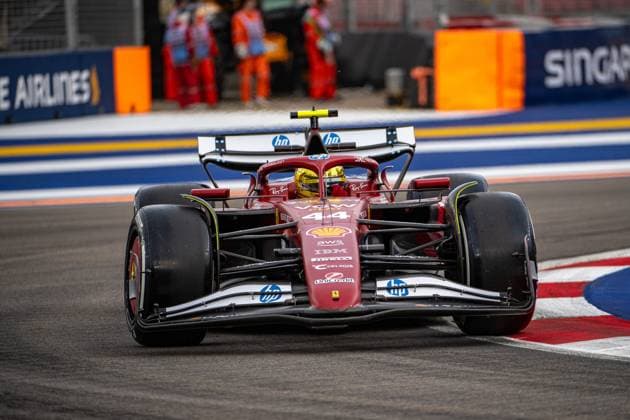 Formula 1 GP Singapore Friday, 03 10 2025 Lewis Hamilton 44, Scuderia Ferrari Formula 1 GP Singapore Friday, 03 10 2025 Copyright: xBEAUTIFULxSPORTS Erlhofx