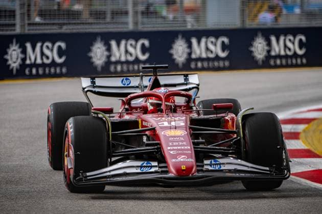 Formula 1 GP Singapore Friday, 03 10 2025 Charles Leclerc 16, Scuderia Ferrari Formula 1 GP Singapore Friday, 03 10 2025 Copyright: xBEAUTIFULxSPORTS Erlhofx