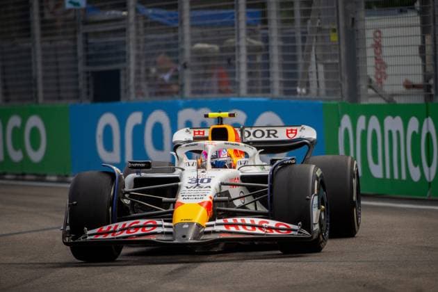 Formula 1 GP Singapore Friday, 03 10 2025 Liam Lawson 30, Visa Cash App RB Formula One Team Formula 1 GP Singapore Friday, 03 10 2025 Copyright: xBEAUTIFULxSPORTS Erlhofx