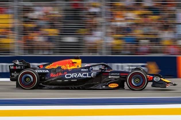 Formula 1 GP Singapore Friday, 03 10 2025 Max Verstappen 1, Oracle Red Bull Racing Formula 1 GP Singapore Friday, 03 10 2025 Copyright: xBEAUTIFULxSPORTS Erlhofx
