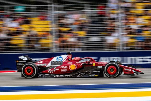 Formula 1 GP Singapore Friday, 03 10 2025 Charles Leclerc 16, Scuderia Ferrari Formula 1 GP Singapore Friday, 03 10 2025 Copyright: xBEAUTIFULxSPORTS Erlhofx