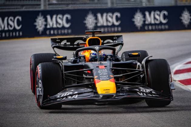 Formula 1 GP Singapore Friday, 03 10 2025 Max Verstappen 1, Oracle Red Bull Racing Formula 1 GP Singapore Friday, 03 10 2025 Copyright: xBEAUTIFULxSPORTS Erlhofx