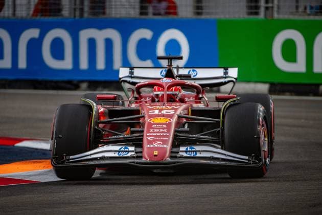 Formula 1 GP Singapore Friday, 03 10 2025 Charles Leclerc 16, Scuderia Ferrari Formula 1 GP Singapore Friday, 03 10 2025 Copyright: xBEAUTIFULxSPORTS Erlhofx