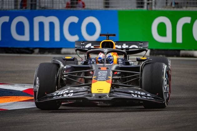 Formula 1 GP Singapore Friday, 03 10 2025 Max Verstappen 1, Oracle Red Bull Racing Formula 1 GP Singapore Friday, 03 10 2025 Copyright: xBEAUTIFULxSPORTS Erlhofx