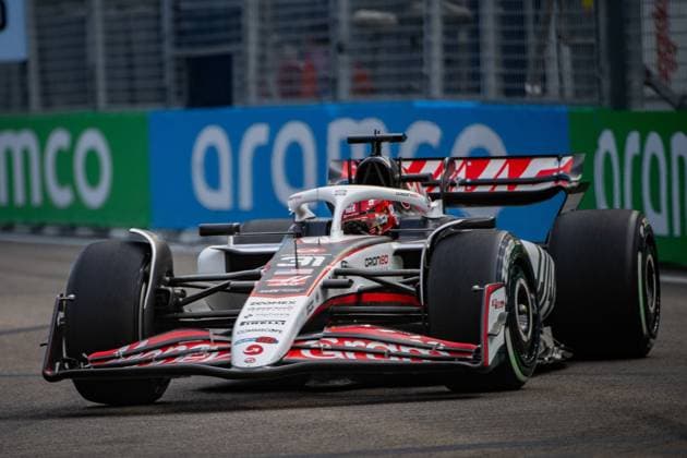 Formula 1 GP Singapore Friday, 03 10 2025 Esteban Ocon 31, MoneyGram Haas F1 Team Formula 1 GP Singapore Friday, 03 10 2025 Copyright: xBEAUTIFULxSPORTS Erlhofx